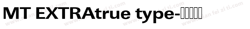 MT EXTRAtrue type字体转换
